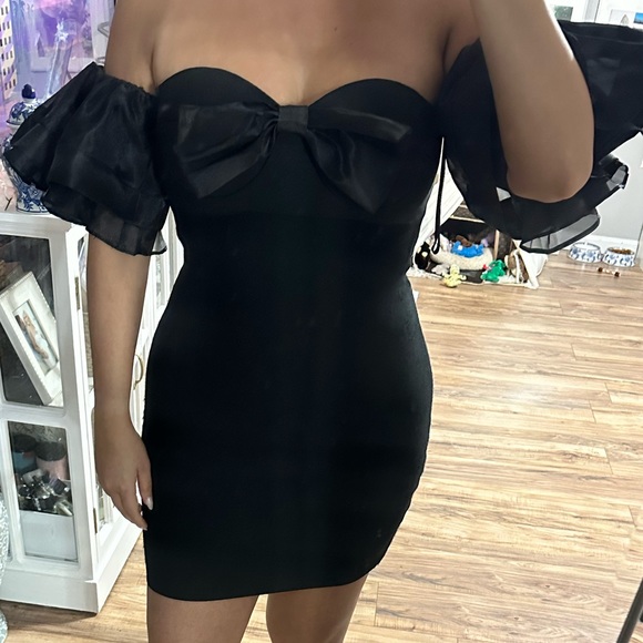 Dresses | Bow Puff Sleeve Dress | Poshmark